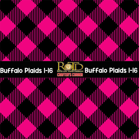 Buffalo Plaid 1 12"x12" HTV includes transfer tape