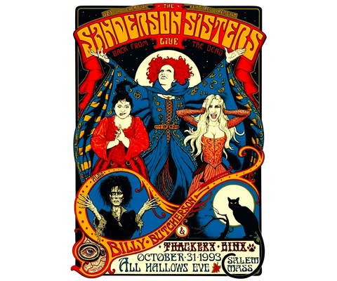 DTF Screen Print Image - Sanderson Sisters Live