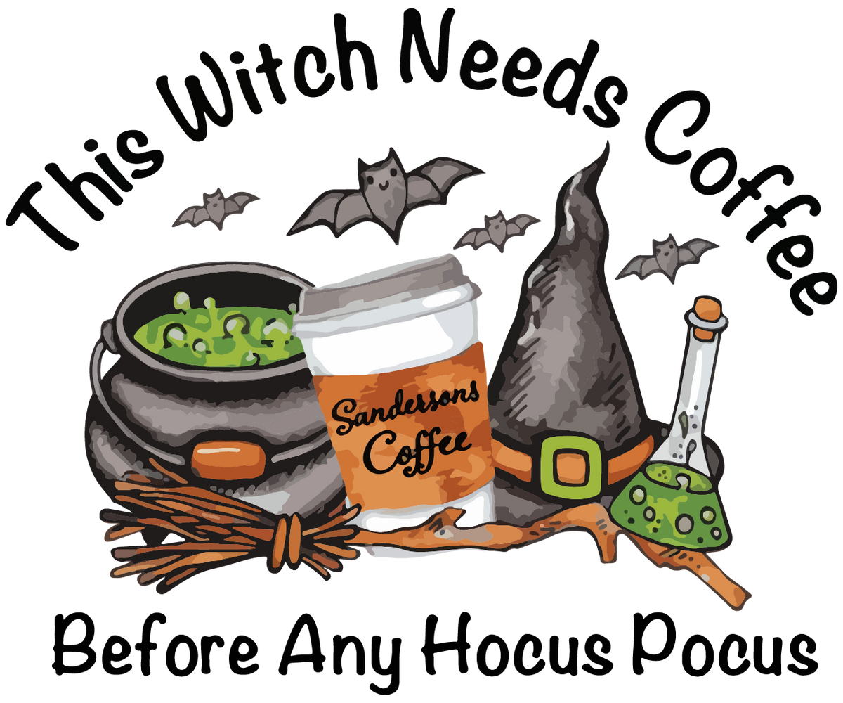 DTF Screen Print Image - This Witch Needs Coffee