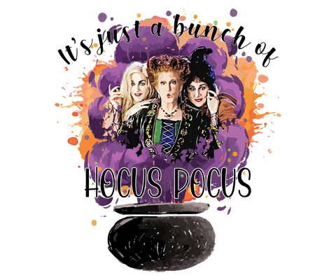 DTF Screen Print Image - Just a Bunch of Hocus Pocus