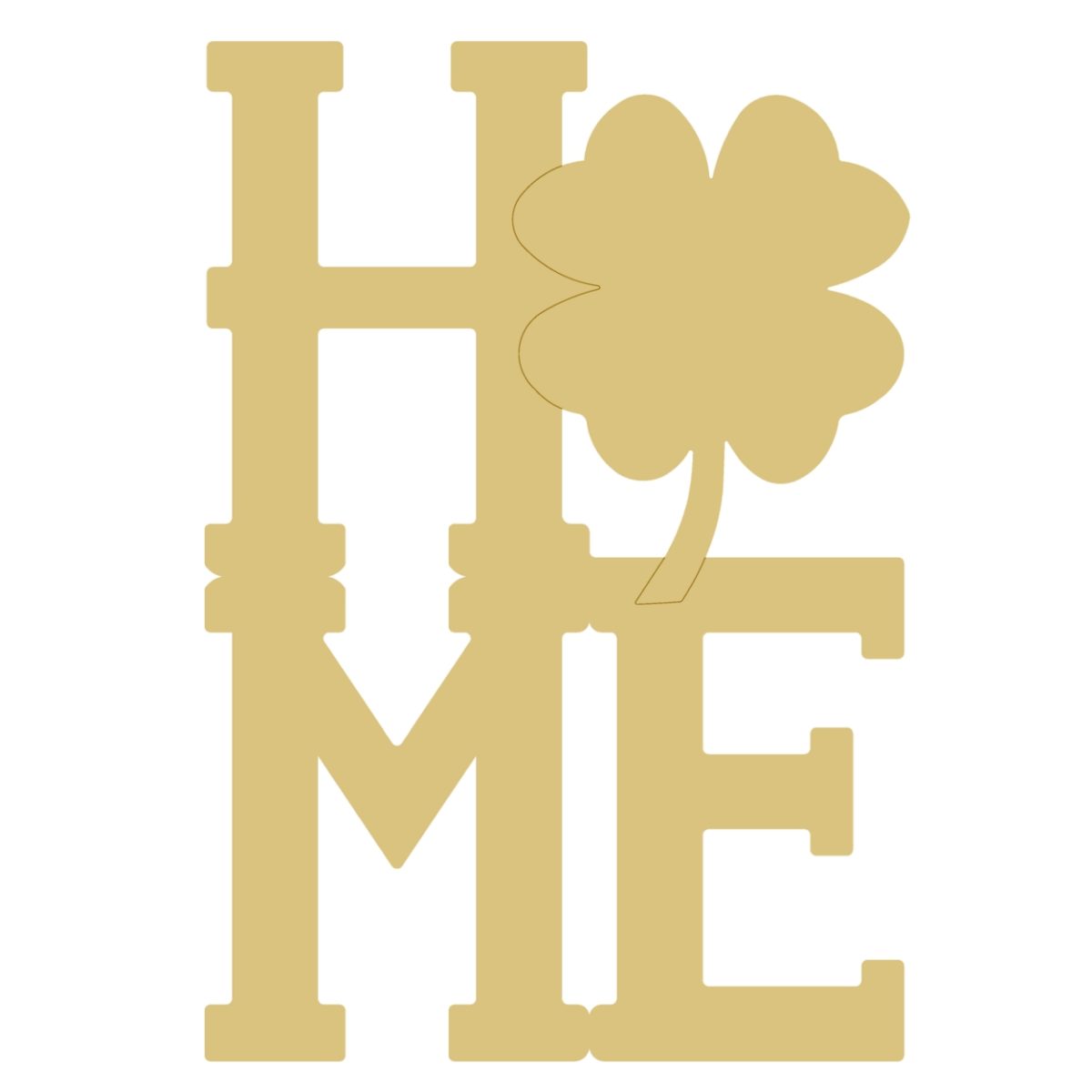 Wood Cut out - Home Shamrock