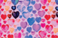 ThermoFlex Fashion Patterns - Multi Colored Hearts
