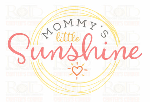 Mommy's Little Sushine Sublimation print