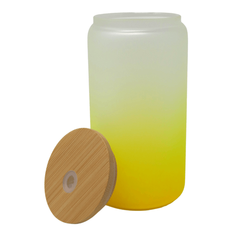 16oz Sublimation Bamboo Glass - Ombre