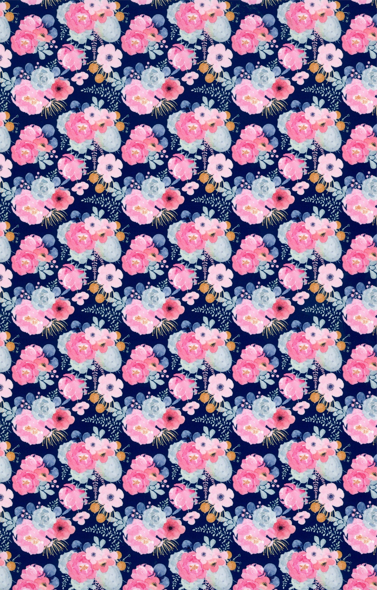 ThermoFlex Fashion Patterns - Navy Pastel Flowers