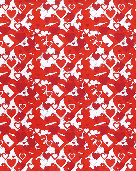 ThermoFlex Fashion Patterns - Red/White Hearts