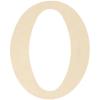Classic Font Wood Letters & Numbers 9.5" - Letter O