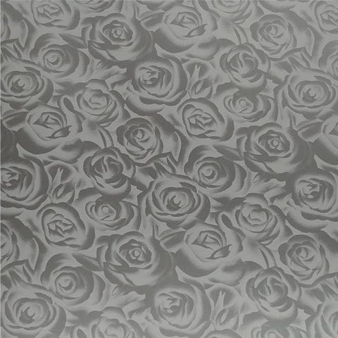 DecoFilm Soft Metallics - DFSMP-118 Silver Roses