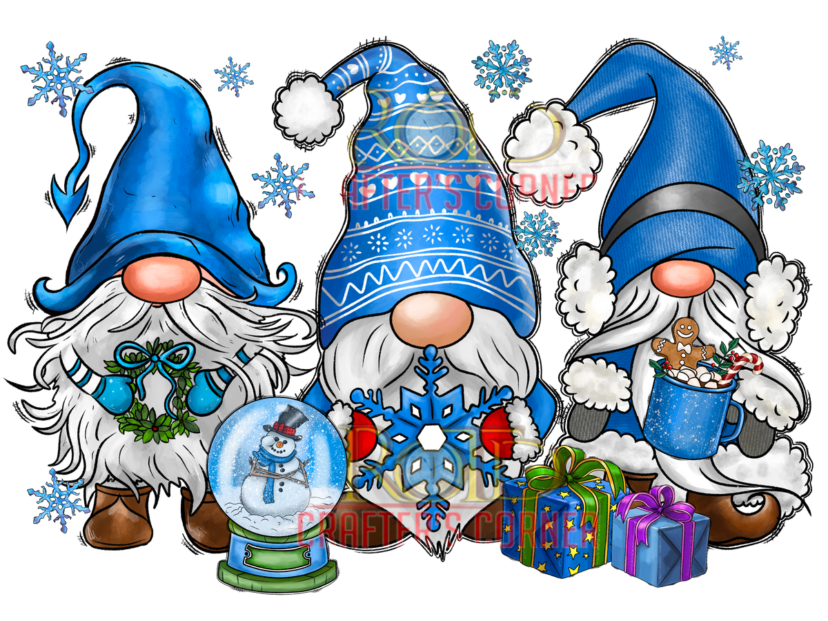DTF Screen Print Image - Snowman Gnomes