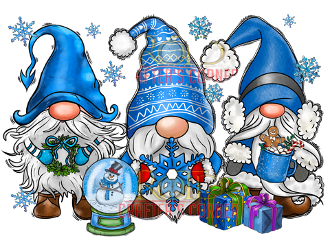 DTF Screen Print Image - Snowman Gnomes