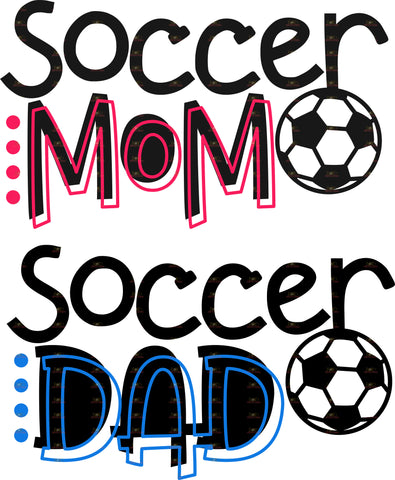 DTF Screen Print Image - Soccer Mom / Soccer Dad