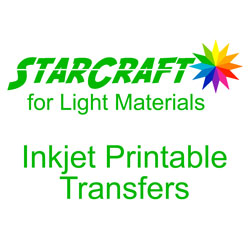 StarCraft Inkjet Printable Heat Transfers for Light Materials 25-Pack