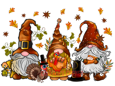 DTF Screen Print Image - Turkey Gnomes