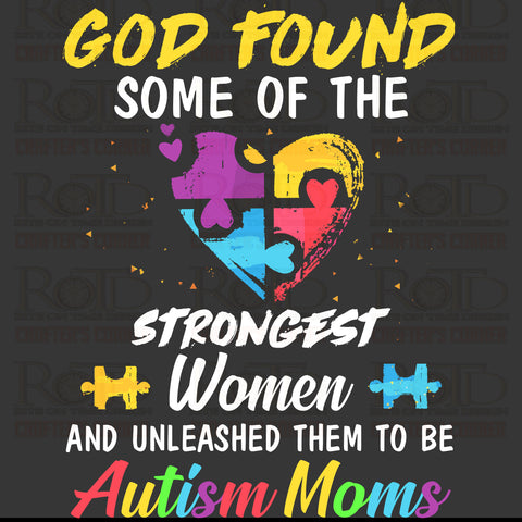 DTF Screen Print Image - Autism Moms