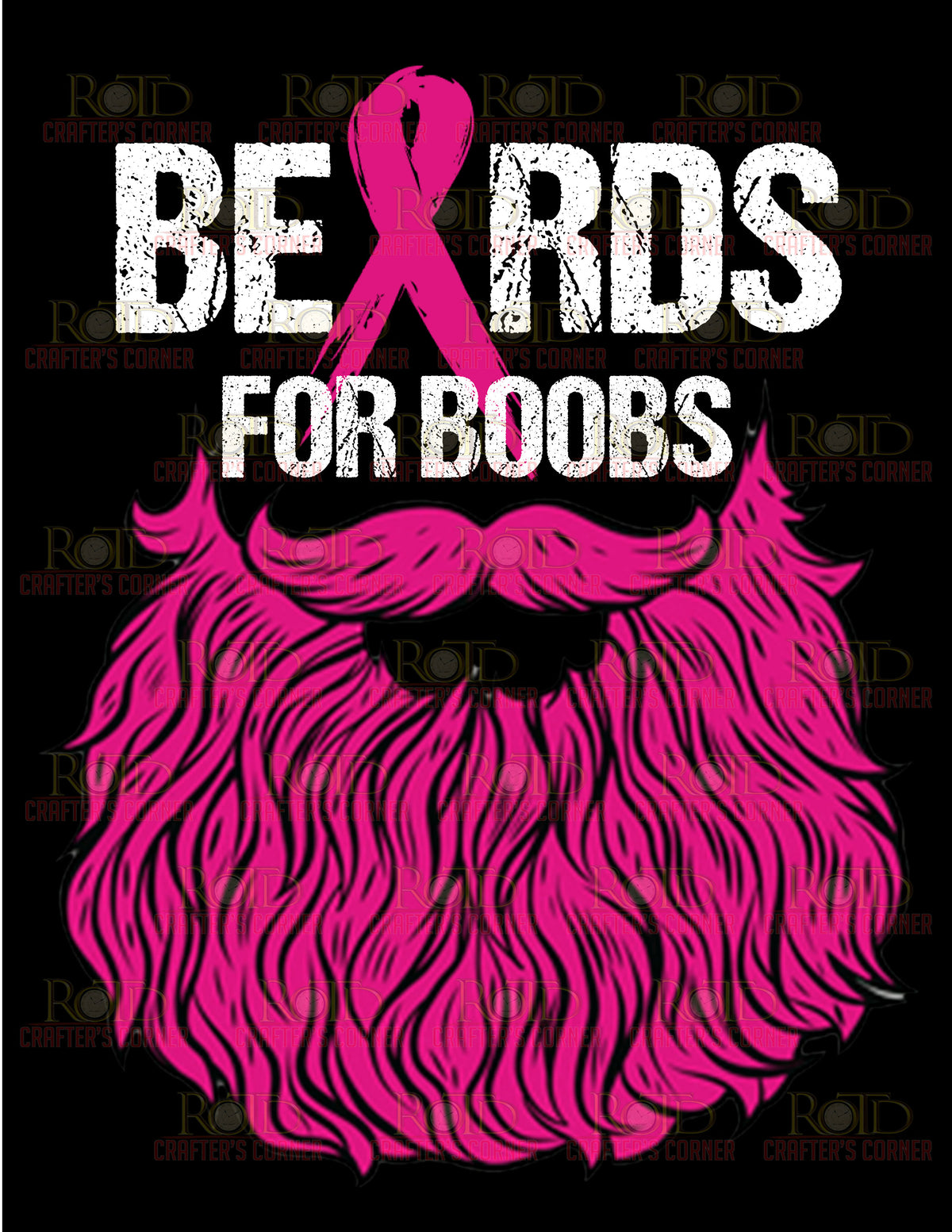 DTF Screen Print Image - Beards for Boobs
