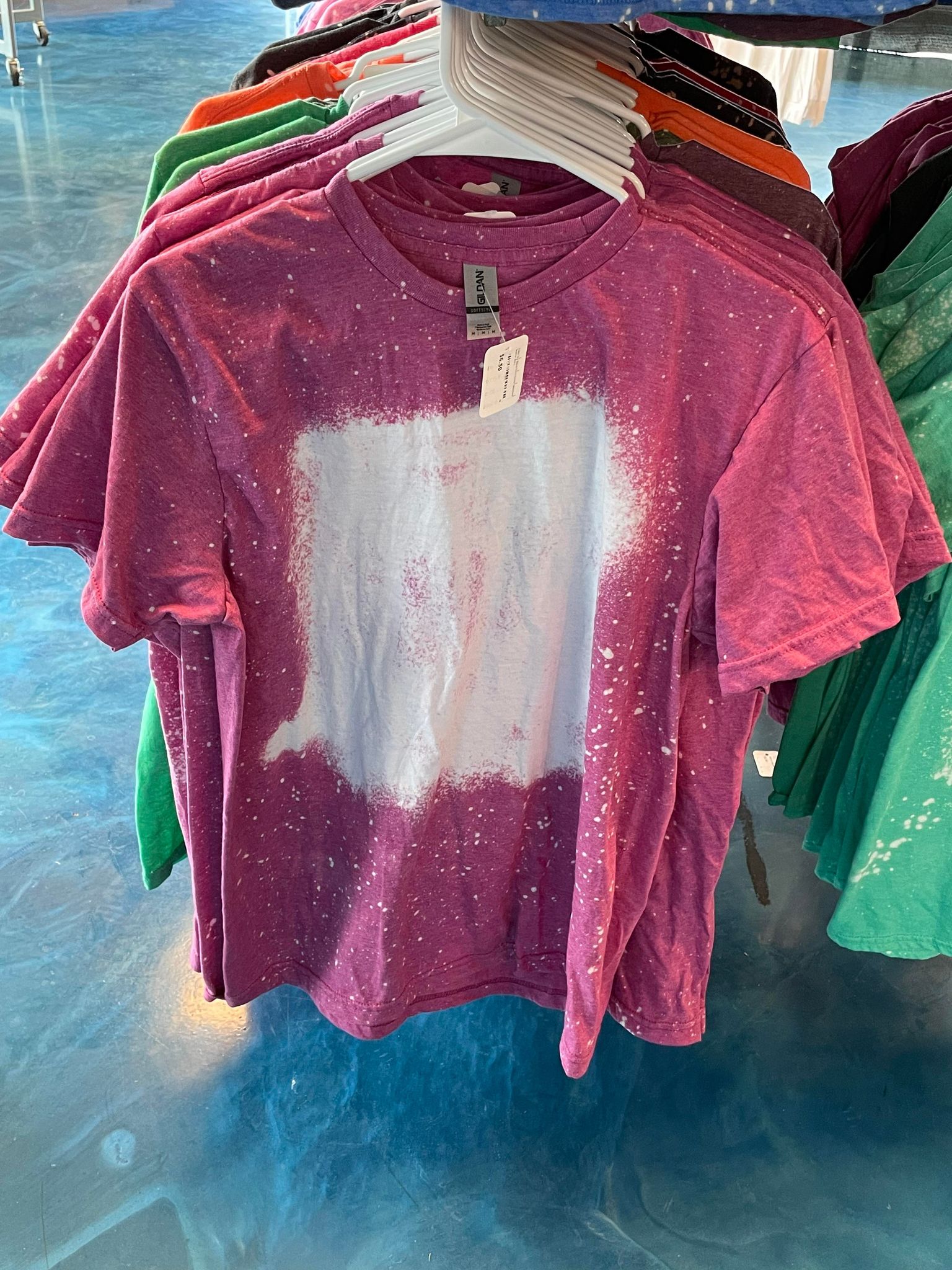 Gildan Dry Blend Tshirt 64000 - Bleached Heather Berry