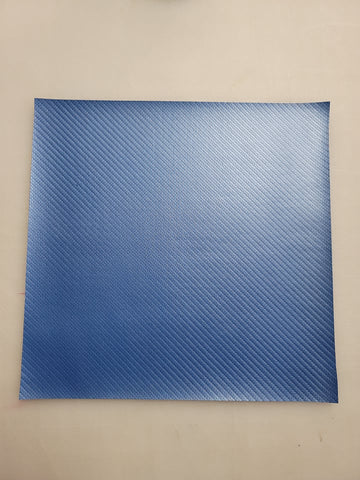 12x12 Faux Leather Vinyl - Carbon Fiber Blue