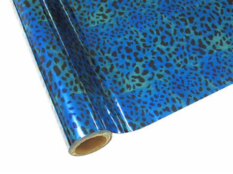 Textile Foils - Blue Leopard