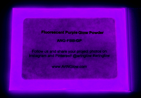 Art 'N Glow Mica Glow Powder - Fluorescent Purple