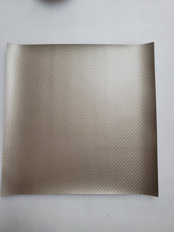 12x12 Faux Leather Vinyl - Carbon Fiber Gold