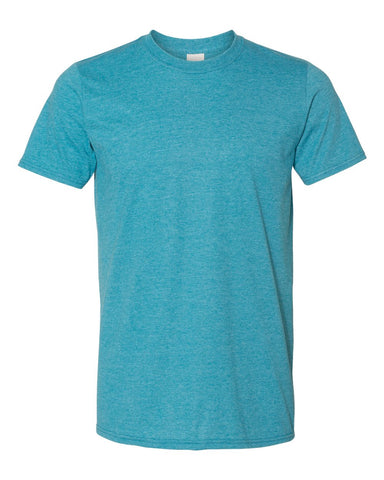 Gildan Dry Blend Tshirt 64000 - Heather Galapagos Blue