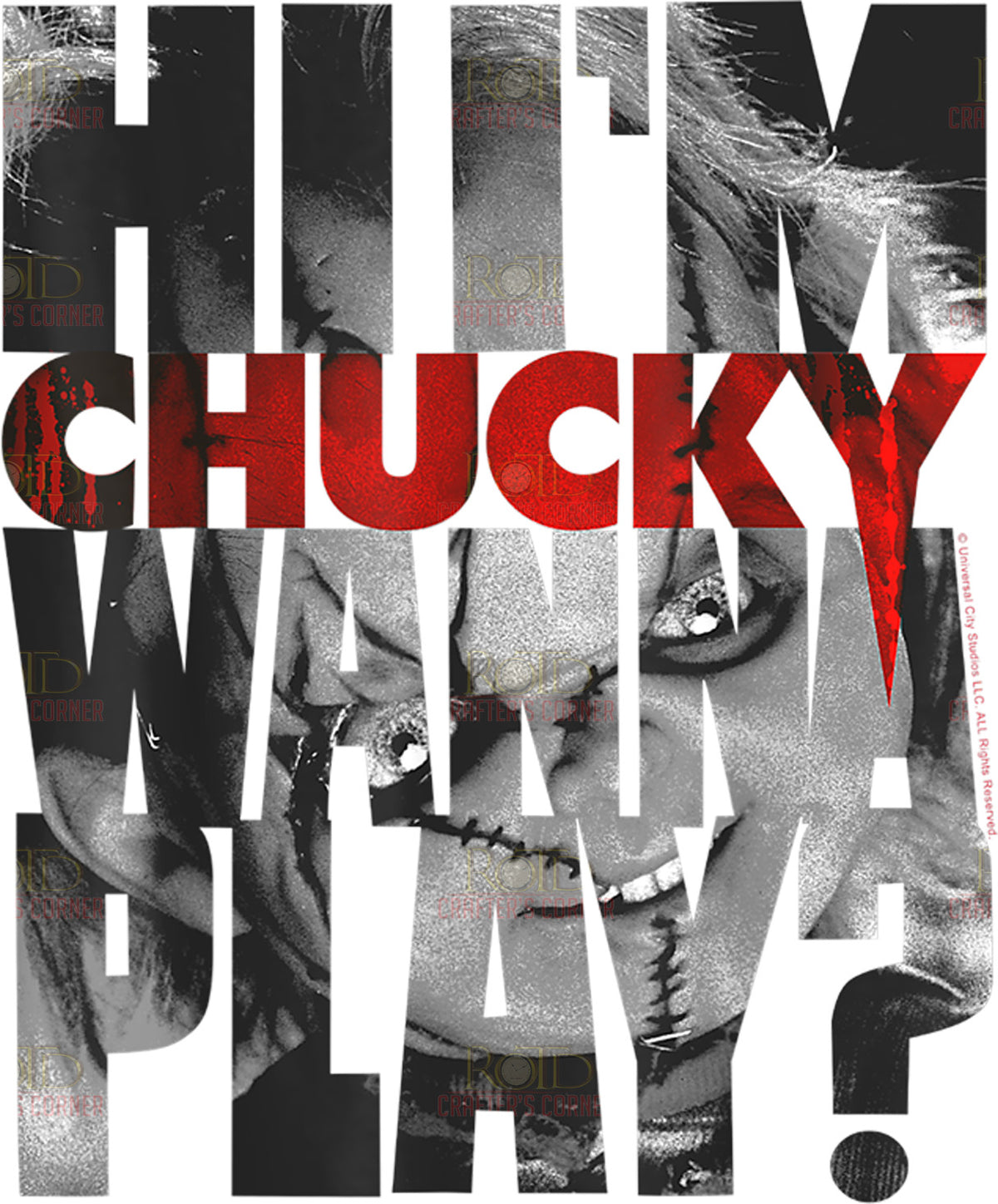 DTF Screen Print Image -Hi, I'm Chucky