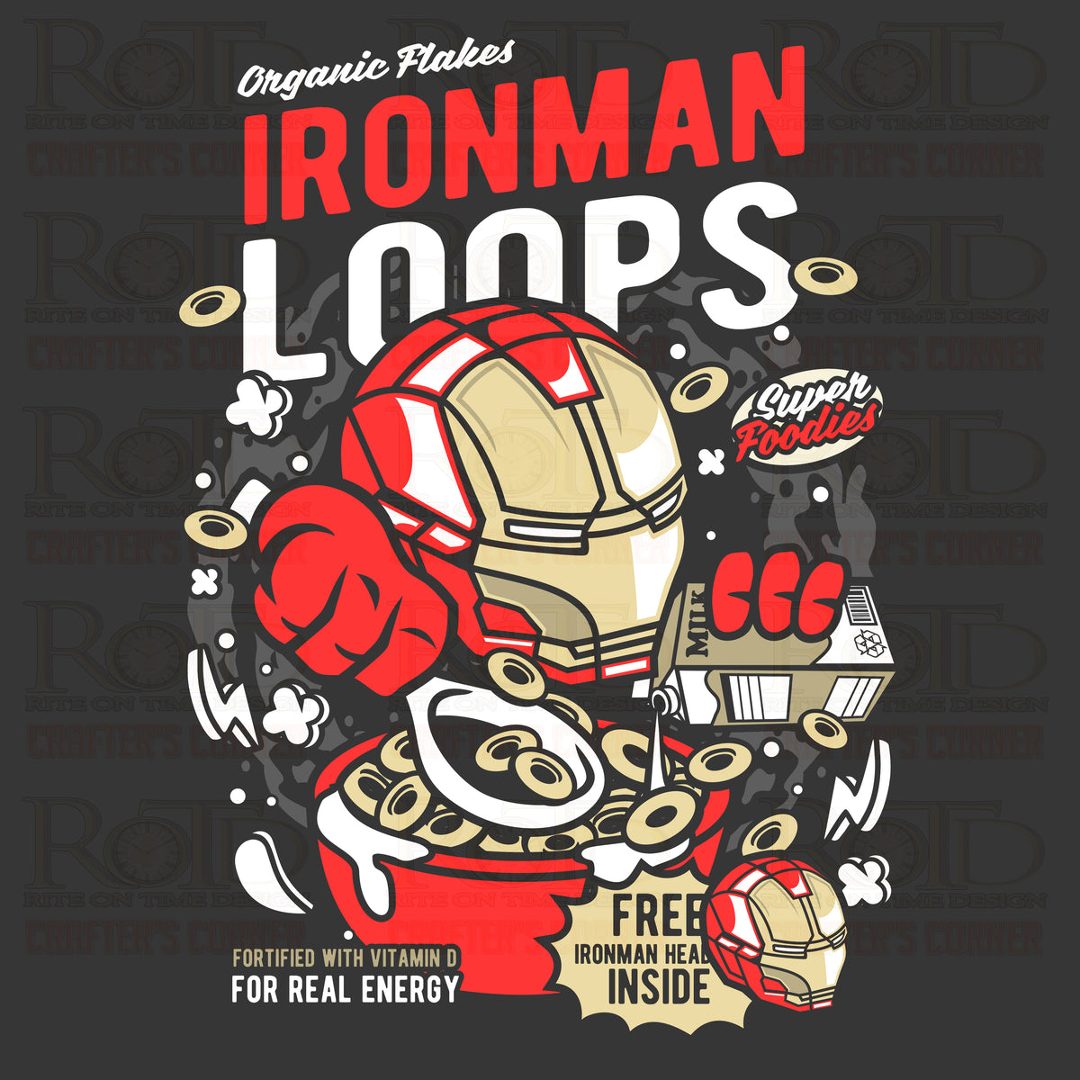DTF Screen Print Image - Ironman Loops