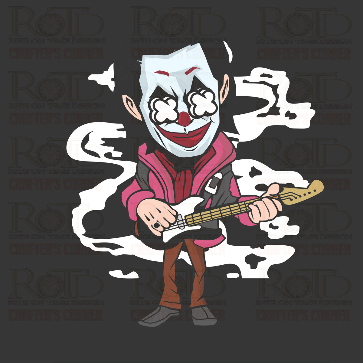 DTF Screen Print Image - Joker Rockstar