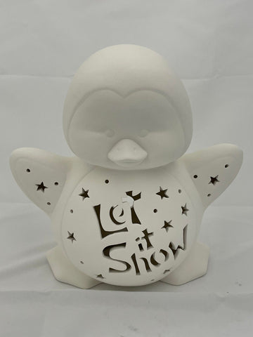 Ceramics -  Light Up Penguin "Let it Snow"