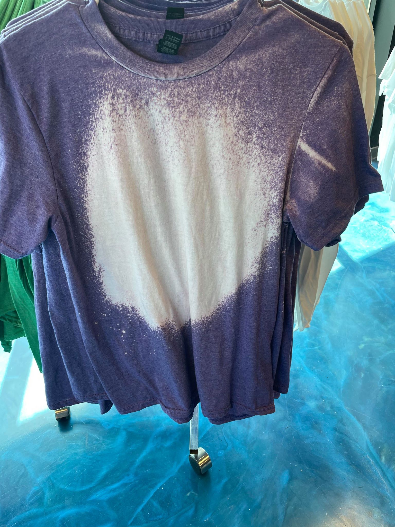 Gildan Dry Blend Tshirt 64000 - Bleached Heather Navy