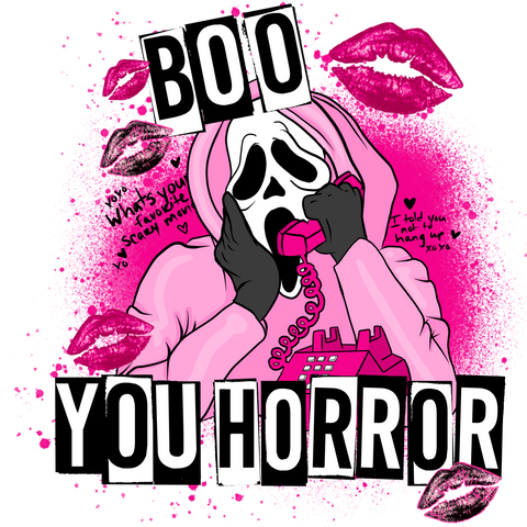 DTF Screen Print Image - Boo You Horror