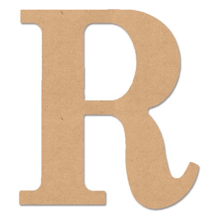 Classic Font Wood Letters & Numbers 9.5" - Letter R
