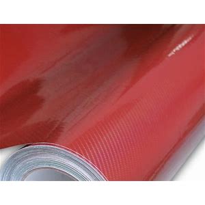 Textile Foils - Red Carbon Fiber