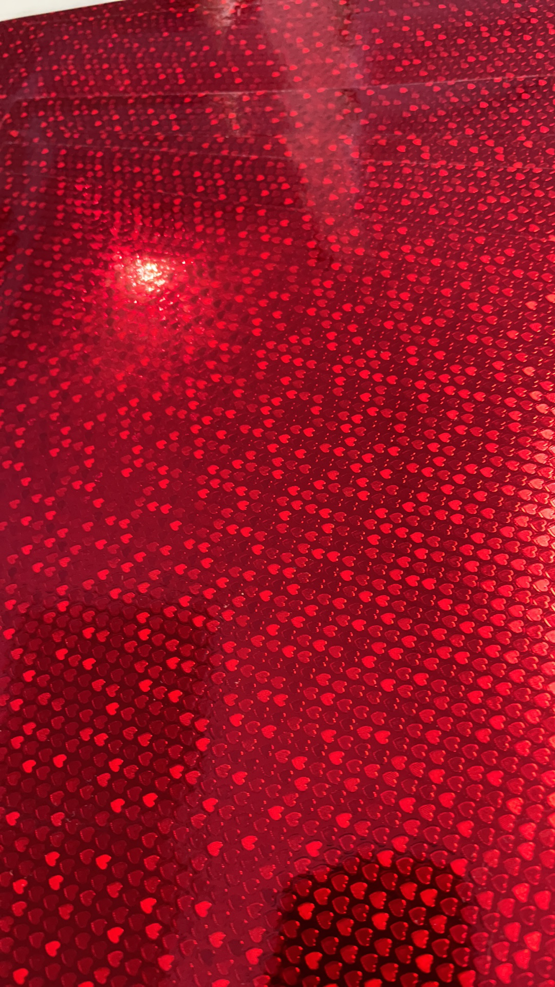 Red Twinkle Hearts - Adhesive Vinyl