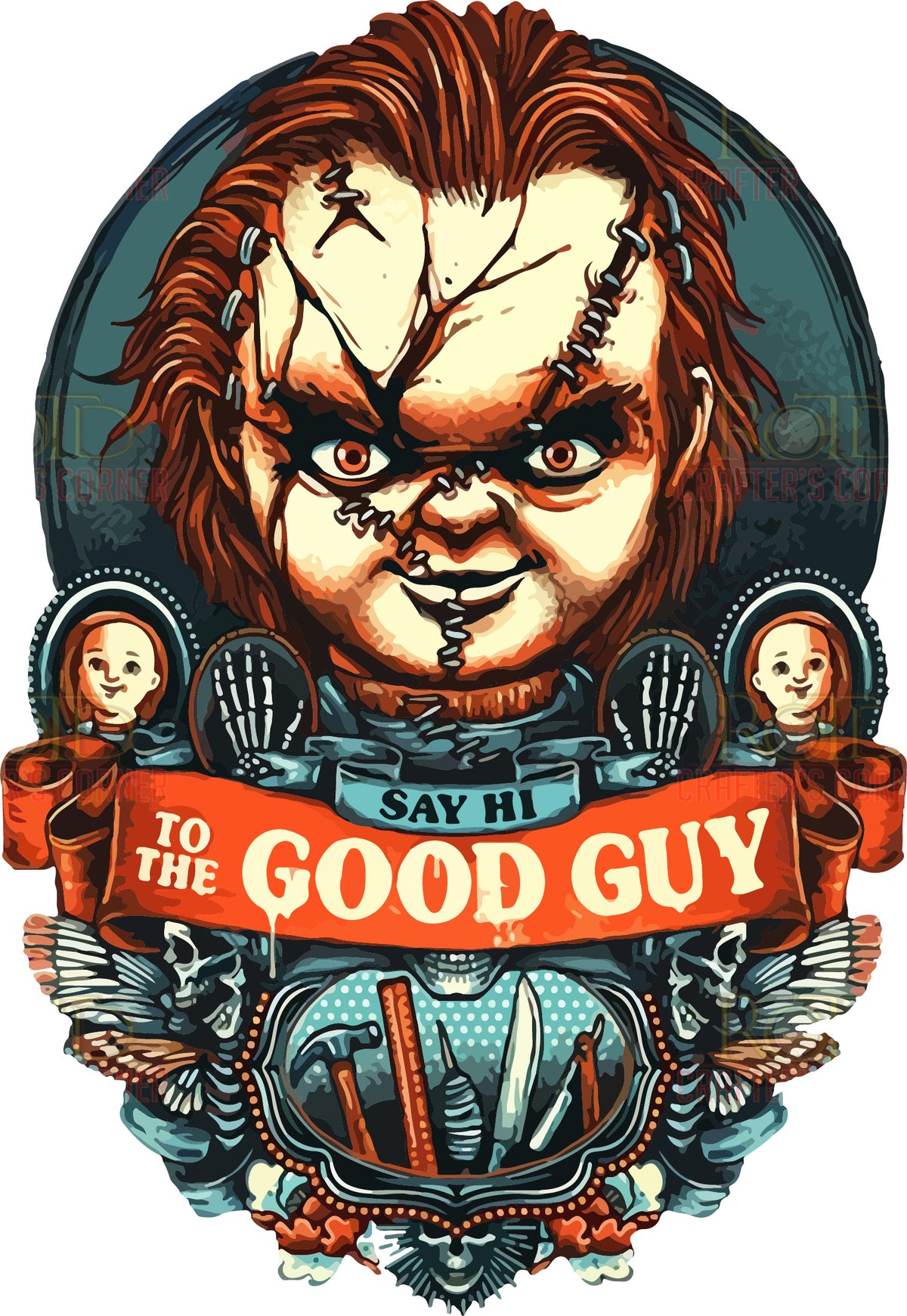 DTF Screen Print Image - Say Hi to the Good Guy