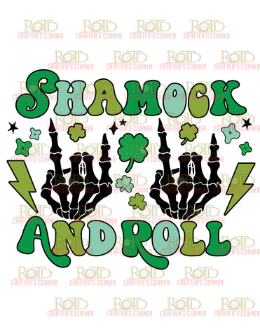 DTF Screen Print Image - Shamrock and Roll