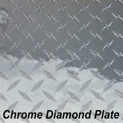 12 x 12 Sheet - StarCraft Metal - Diamond Plate Chrome