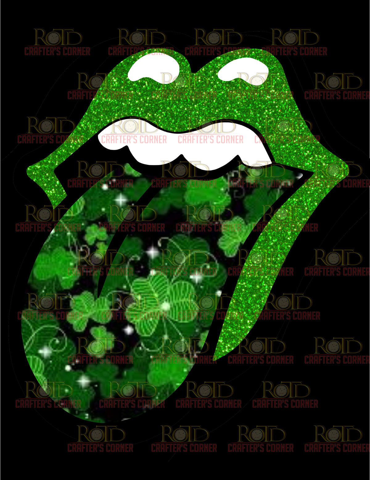 DTF Screen Print Image - St Patrick Mouth