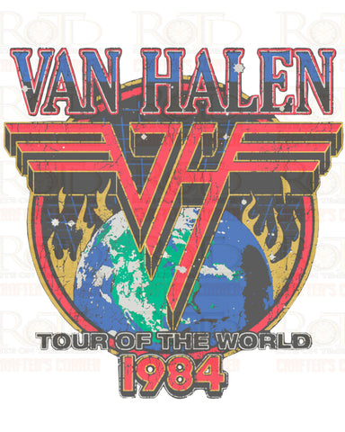 DTF Screen Print Image - Van Halen 1984